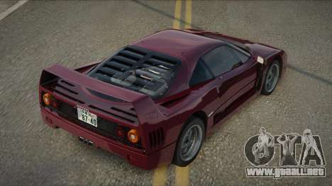 Ferrari F40 87th para GTA San Andreas