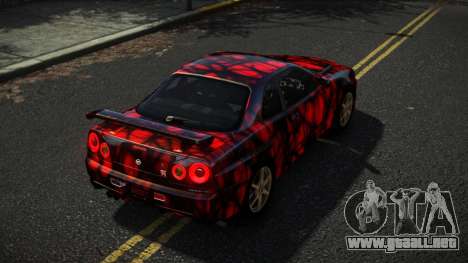 Nissan Skyline R34 Nazuxy S10 para GTA 4