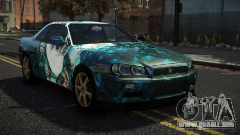 Nissan Skyline R34 Nazuxy S3 para GTA 4