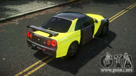 Nissan Skyline R34 Cusvar S9 para GTA 4