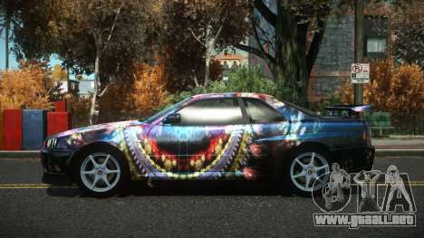 Nissan Skyline R34 Drujo S10 para GTA 4