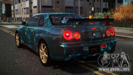 Nissan Skyline R34 Nazuxy S3 para GTA 4