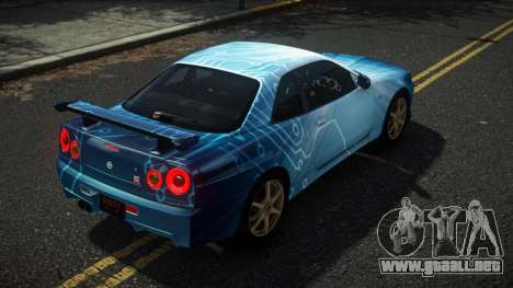 Nissan Skyline R34 Nazuxy S11 para GTA 4