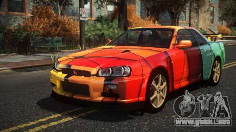 Nissan Skyline R34 Nazuxy S5 para GTA 4