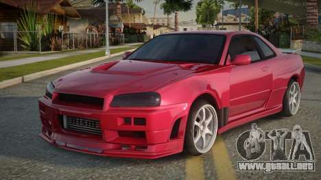 Nissan Skyline R34 WBR para GTA San Andreas