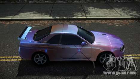 Nissan Skyline R34 Drujo S8 para GTA 4