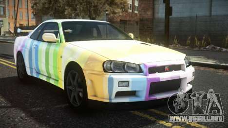Nissan Skyline R34 Cusvar S4 para GTA 4