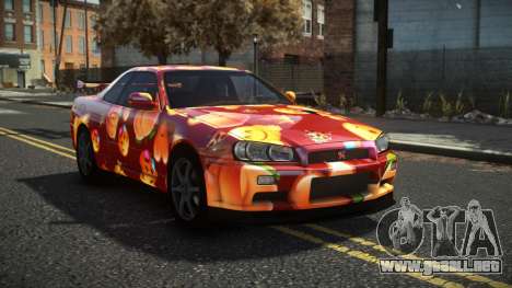 Nissan Skyline R34 Cusvar S3 para GTA 4