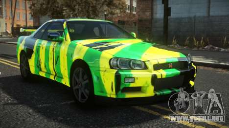 Nissan Skyline R34 Cusvar S13 para GTA 4