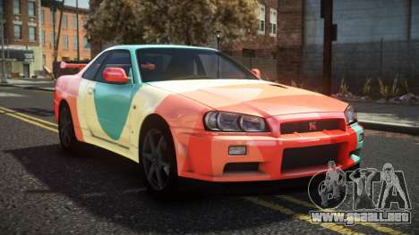 Nissan Skyline R34 Cusvar S6 para GTA 4