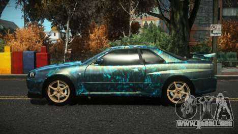 Nissan Skyline R34 Nazuxy S3 para GTA 4