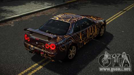 Nissan Skyline R34 Nazuxy S7 para GTA 4