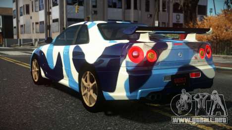 Nissan Skyline R34 Nazuxy S8 para GTA 4