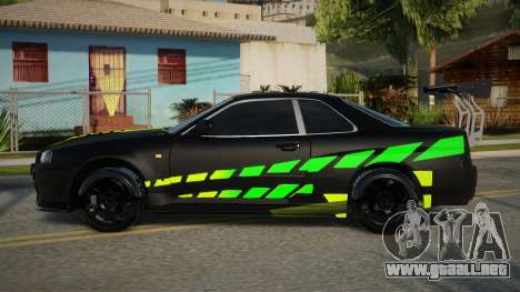 Nissan Skyline R34 GPJ para GTA San Andreas