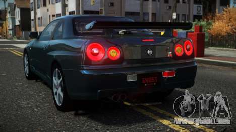 Nissan Skyline R34 Drujo para GTA 4