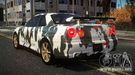 Nissan Skyline R34 Nazuxy S14 para GTA 4