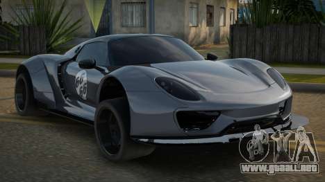 Porsche 918 Dusta para GTA San Andreas