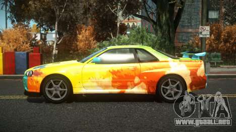 Nissan Skyline R34 Drujo S14 para GTA 4