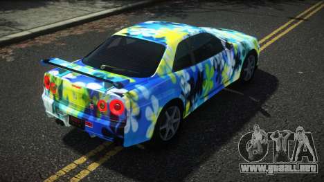 Nissan Skyline R34 Drujo S5 para GTA 4