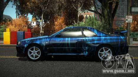 Nissan Skyline R34 Drujo S2 para GTA 4