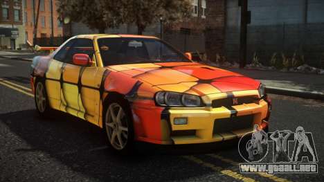 Nissan Skyline R34 Nazuxy S5 para GTA 4
