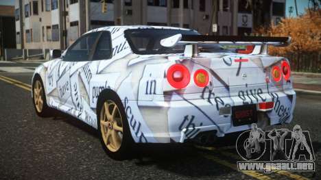 Nissan Skyline R34 Nazuxy S1 para GTA 4