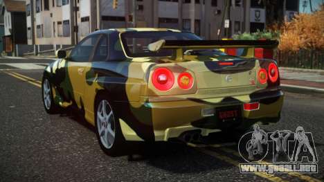 Nissan Skyline R34 Drujo S1 para GTA 4