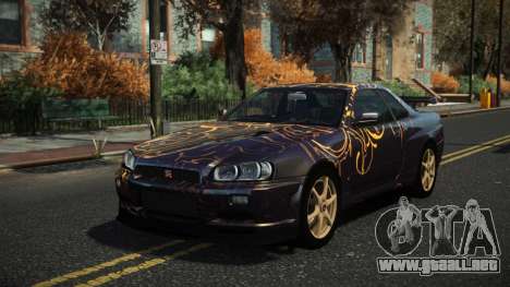 Nissan Skyline R34 Nazuxy S7 para GTA 4