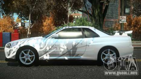 Nissan Skyline R34 Drujo S12 para GTA 4