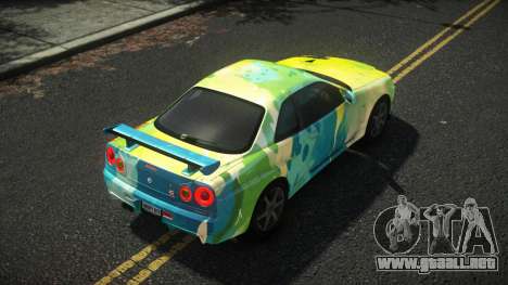 Nissan Skyline R34 Drujo S14 para GTA 4