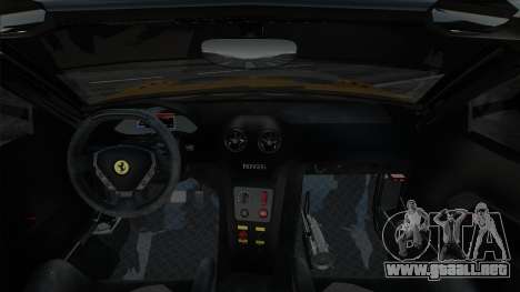 Ferrari 599XX Evo Yellow para GTA San Andreas