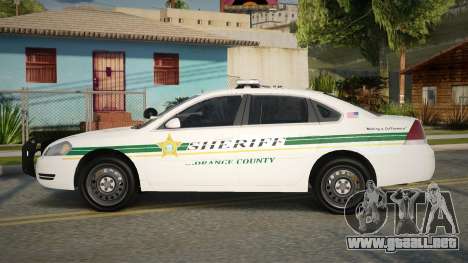 2012 Chevrolet Impala OCSO para GTA San Andreas