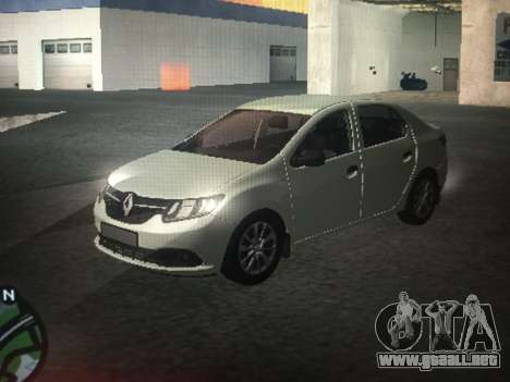Renault Logan 2016 Silver para GTA San Andreas