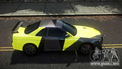 Nissan Skyline R34 Cusvar S9 para GTA 4