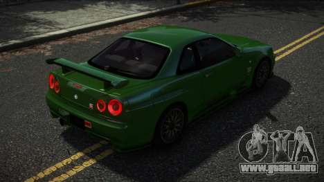 Nissan Skyline R34 Demuno para GTA 4