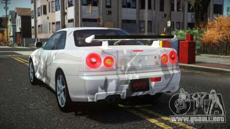 Nissan Skyline R34 Drujo S12 para GTA 4