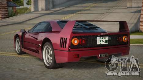 Ferrari F40 87th para GTA San Andreas