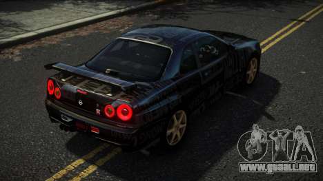 Nissan Skyline R34 Nazuxy S2 para GTA 4