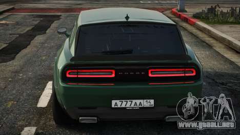 Dodge Challenger SRT Greem para GTA San Andreas
