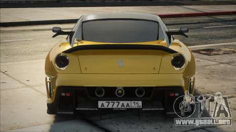 Ferrari 599XX Evo Yellow para GTA San Andreas