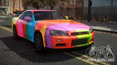 Nissan Skyline R34 Cusvar S1 para GTA 4