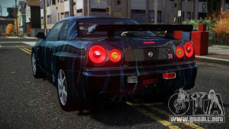 Nissan Skyline R34 Drujo S2 para GTA 4