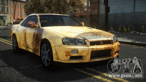 Nissan Skyline R34 Drujo S9 para GTA 4