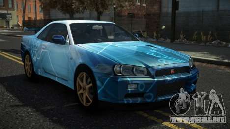 Nissan Skyline R34 Nazuxy S11 para GTA 4