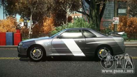 Nissan Skyline R34 Cusvar S14 para GTA 4