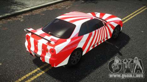 Nissan Skyline R34 Cusvar S5 para GTA 4