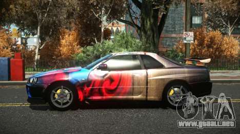 Nissan Skyline R34 Cusvar S10 para GTA 4