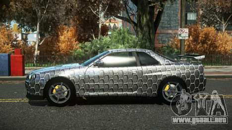 Nissan Skyline R34 Cusvar S8 para GTA 4