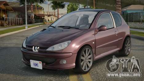 Peugeot 206 Tascoly para GTA San Andreas