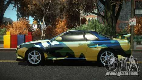 Nissan Skyline R34 Drujo S1 para GTA 4